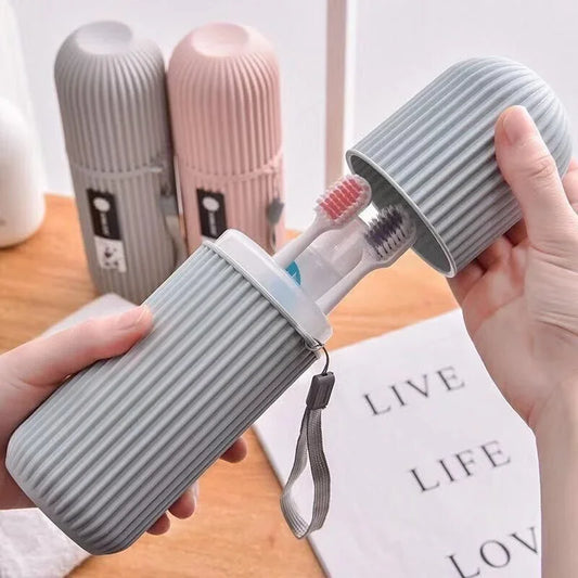 Portable Toothbrush & Toothpaste Travel Case – Protective Storage Holder
