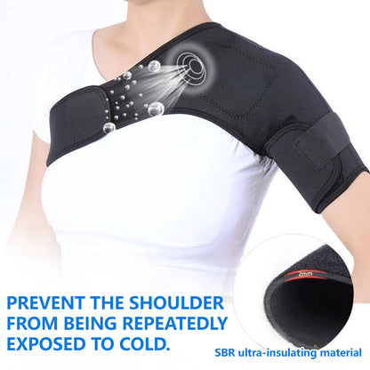 Heated Shoulder Support Brace – Compression Wrap for Pain Relief & Recovery