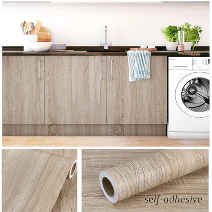 Wide Wood Grain PVC Wallpaper (40cm & 55cm) (available in 5 designs)