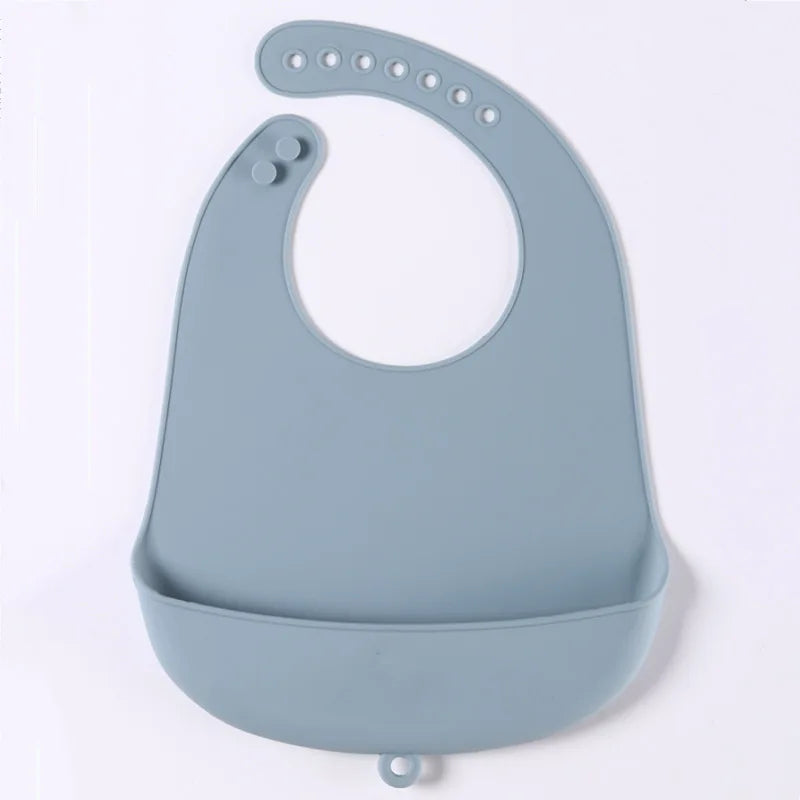 Silicone Baby Bib – Waterproof Food Catching Feeding Bib
