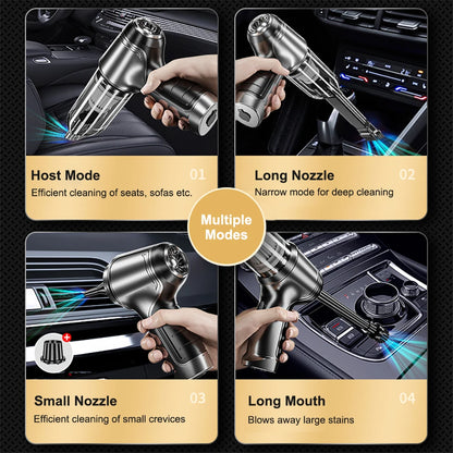 Portable Handheld Car Vacuum – Wireless High Suction Cleaner
