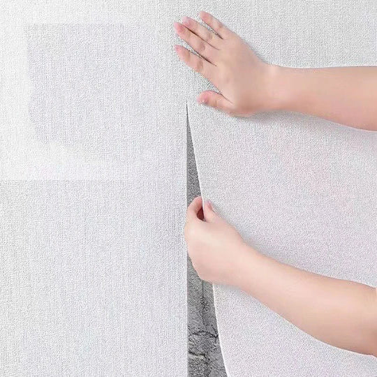 3D Linen Waterproof Self-Adhesive Wall Paper (5 colours available)