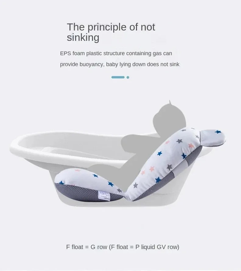 Baby Bath Support Cushion – Adjustable Floating Bath Seat for Newborns