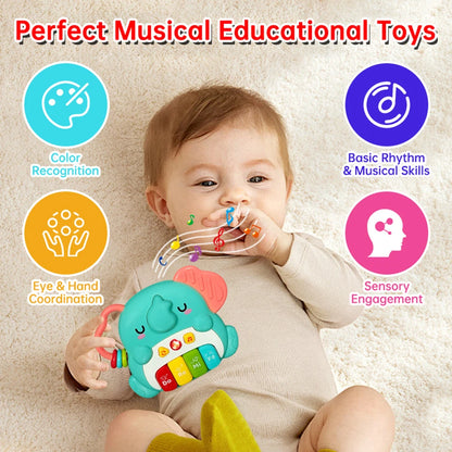 Kids Learning Piano Toy – Musical Keyboard with Animal Sounds & Lights