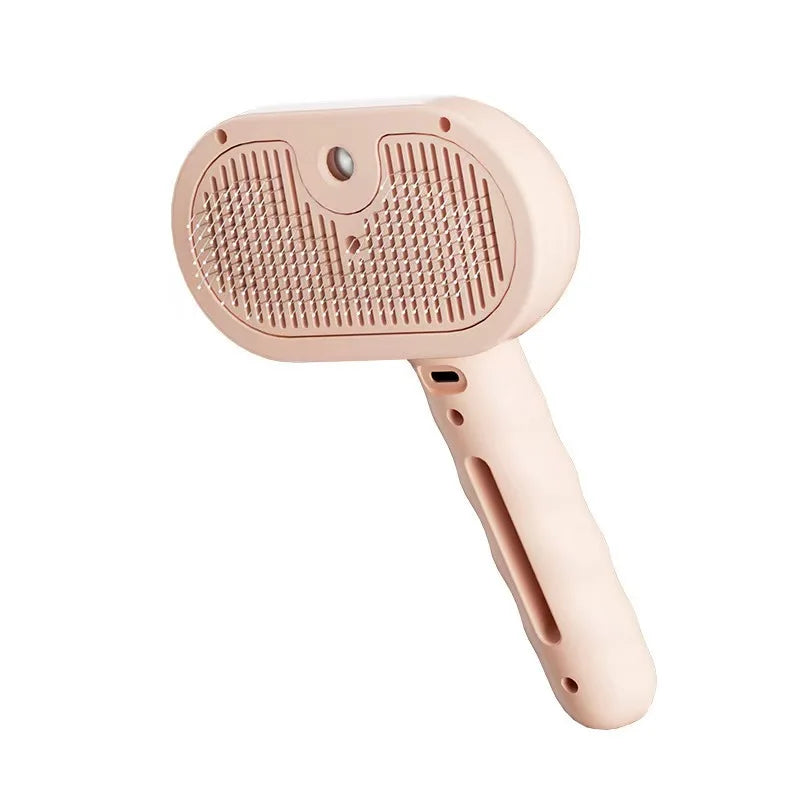 Electric Steam Pet Brush – 3-in-1 Grooming Tool for Dogs & Cats