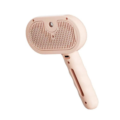 Electric Steam Pet Brush – 3-in-1 Grooming Tool for Dogs & Cats