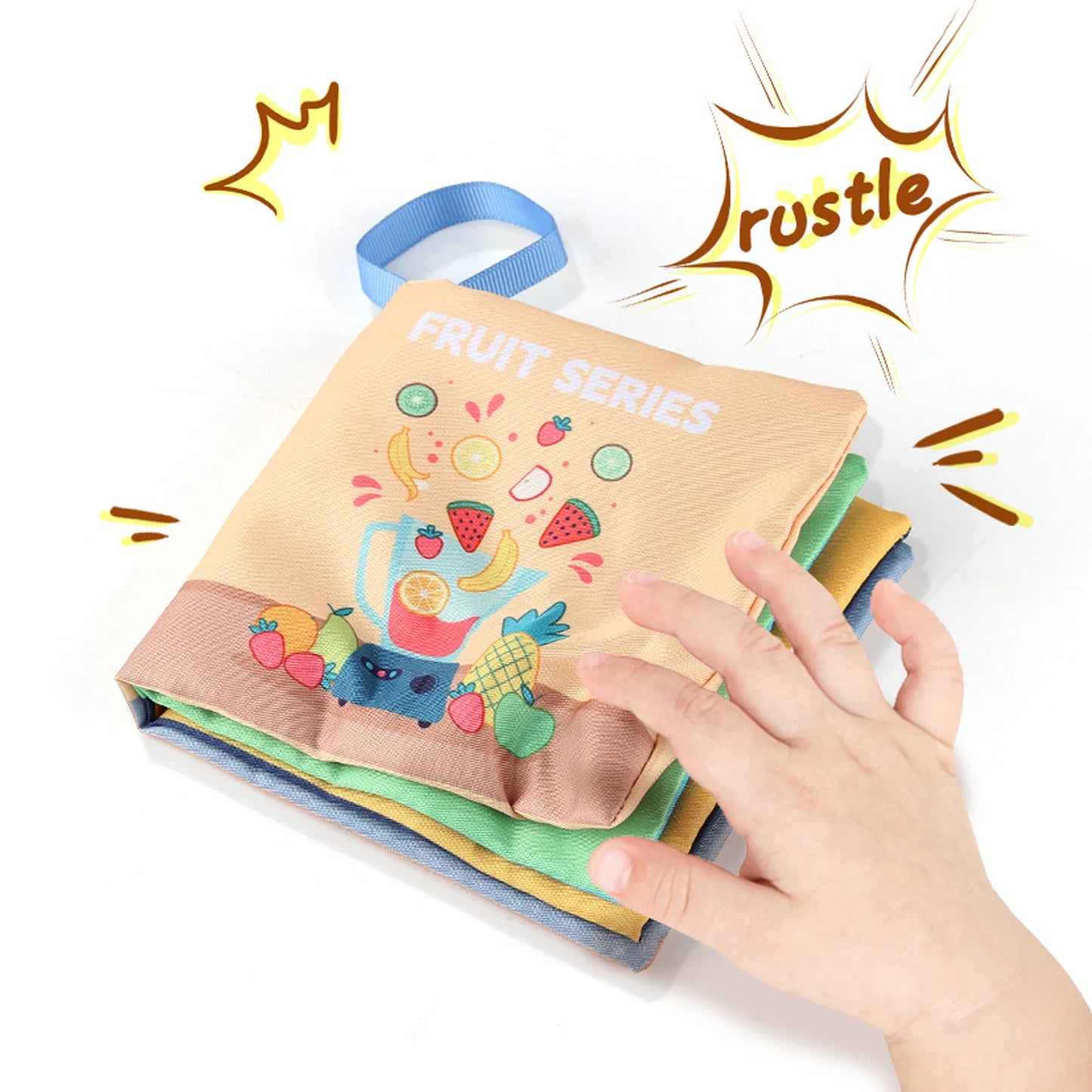 Montessori Sensory Baby Cloth Book – 3D Touch & Feel Learning Toy