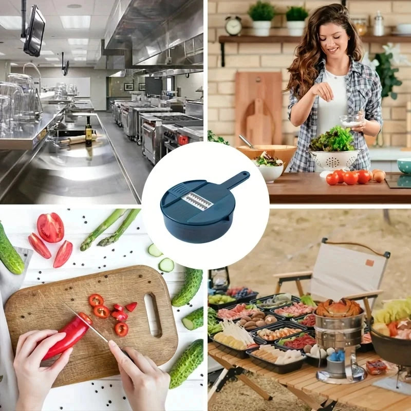 9-in-1 Multi-Function Vegetable Cutter – Mandoline Slicer, Grater & Food Chopper Set