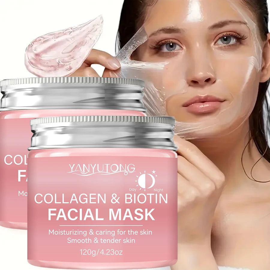 Collagen Overnight Peel Mask – Hydrating Facial Wrap Mask for Day & Night Care