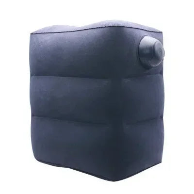 Inflatable Travel Footrest Pillow – Adjustable Airplane, Car & Bus Leg Rest