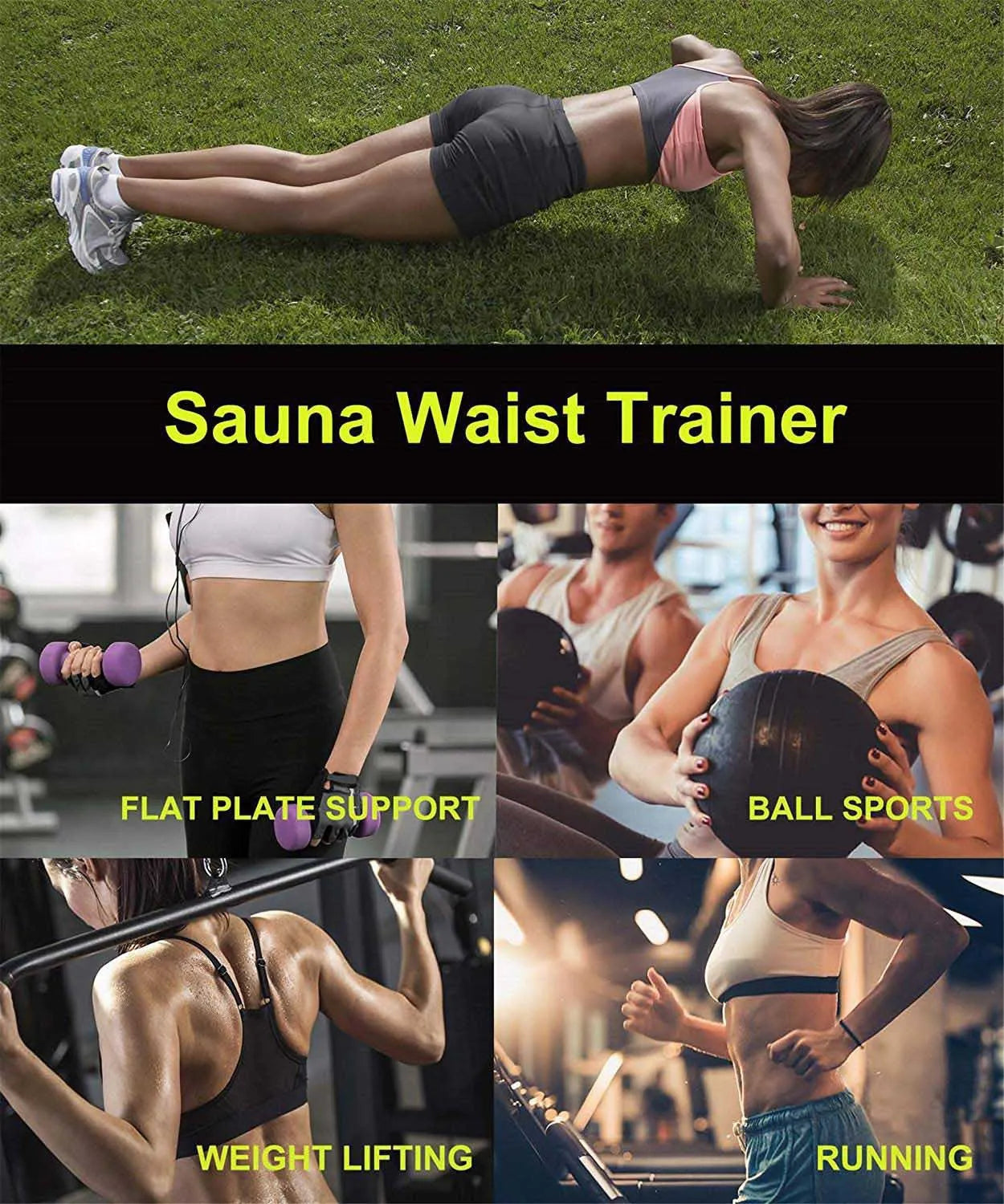 Fitness Waist Trainer – Slimming & Support Sweat Band