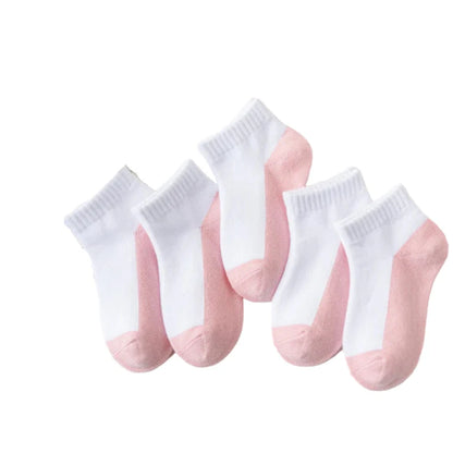5 Pairs of Cotton Socks – For Boys & Girls (1–12 Years)