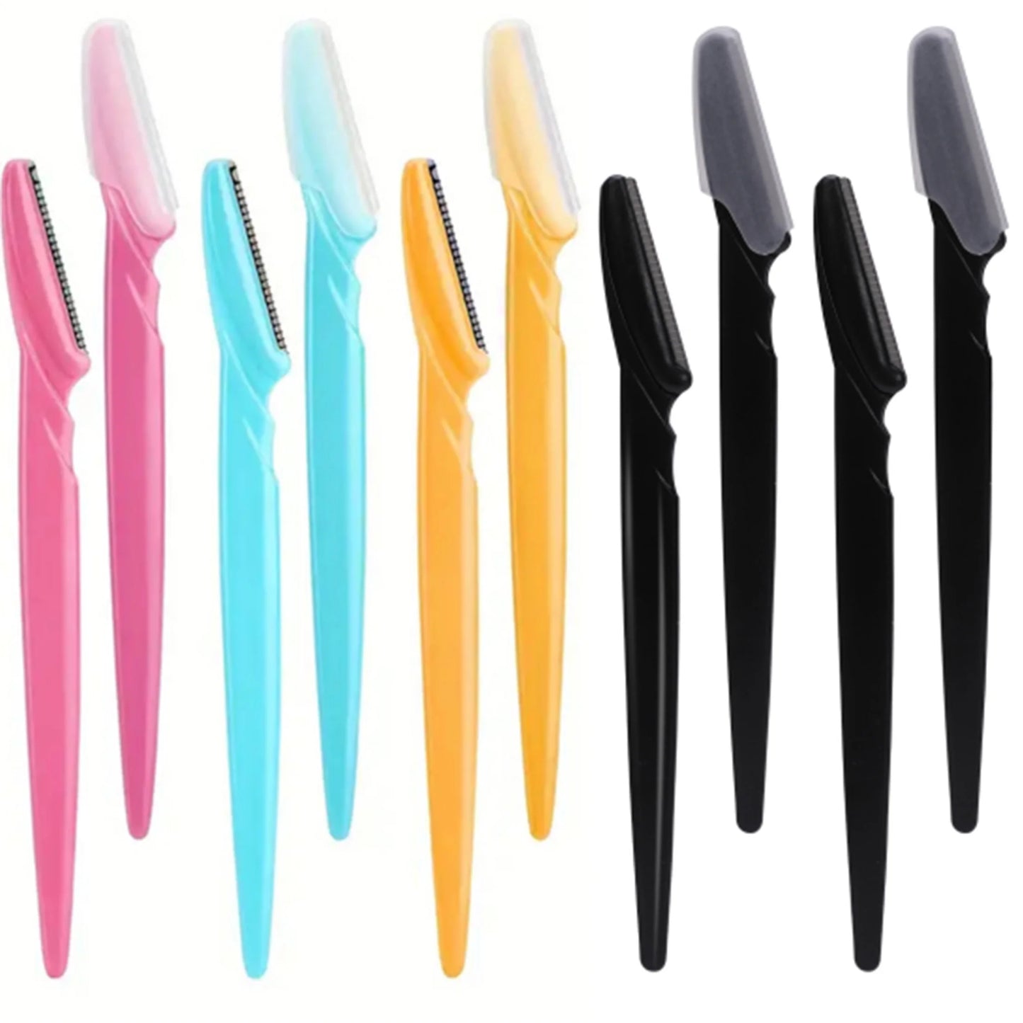 Eyebrow & Facial Razors – Precision Dermaplaning Razors with Safety Cover (5, 10 or 40 Pack)
