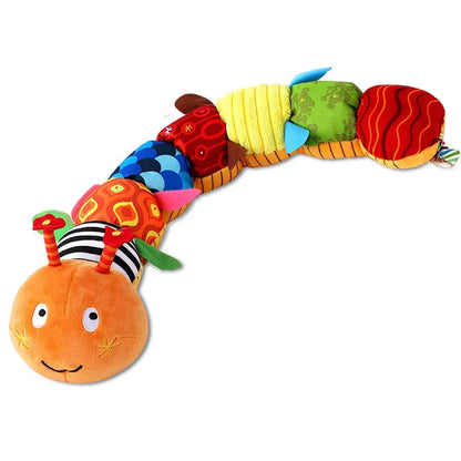 Musical Caterpillar Baby Rattle Toy – Soft Plush Sensory Activity Toy