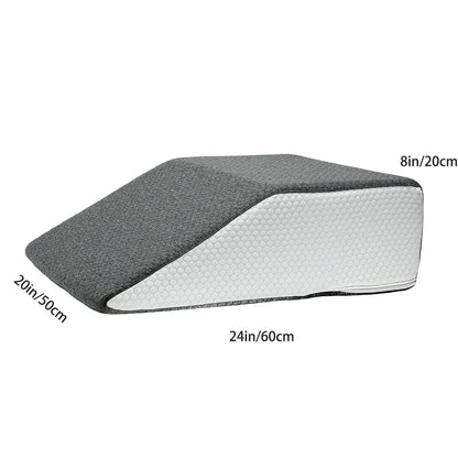 Memory Foam Leg Elevation Pillow – Orthopaedic Leg Wedge Pillow for Sleeping & Recovery