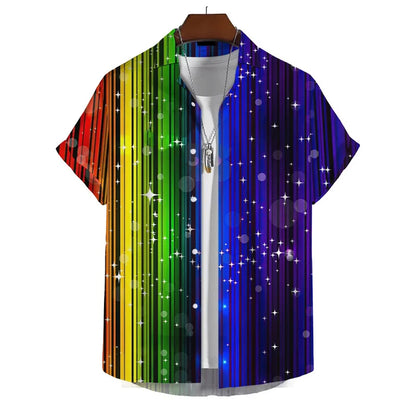 Men’s 3D Print Rainbow Shirt (10 different designs available)