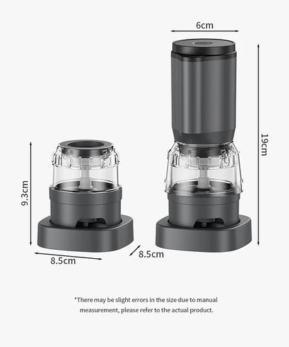 USB Rechargeable Electric Salt & Pepper Grinder – Adjustable Ceramic Spice Mill