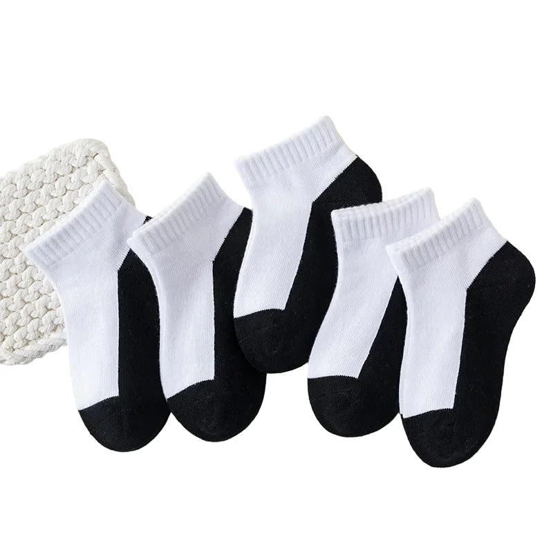 5 Pairs of Cotton Socks – For Boys & Girls (1–12 Years)
