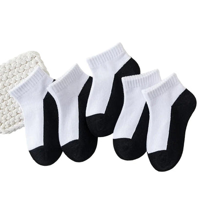 5 Pairs of Cotton Socks – For Boys & Girls (1–12 Years)