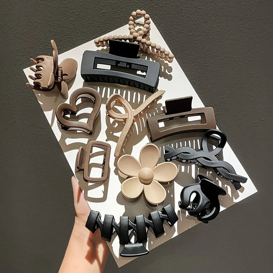 11-Piece Frosted Hair Claw Clip Set
