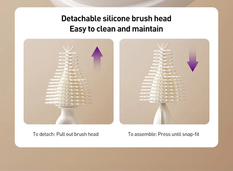 Baby Bottle Cleaning Set – Compatible with Avent Bottles (Brush, Drying Rack & Storage Kit)