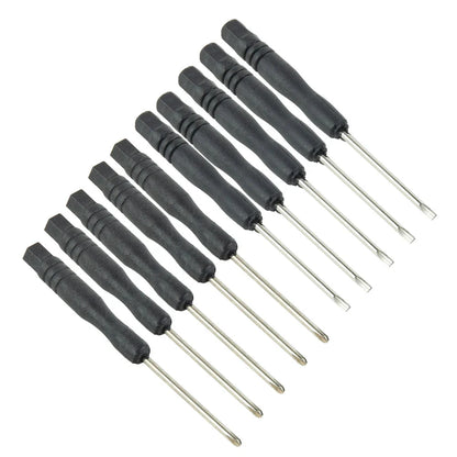 Mini Slotted & Cross Screwdriver Set – 3,22"  / 2mm (10Pcs)