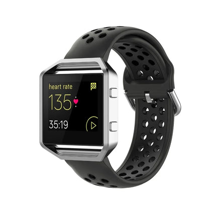 Silicone Sport Strap for the Fitbit Blaze/Versa/Versa 2/Lite Series (15 colours available)