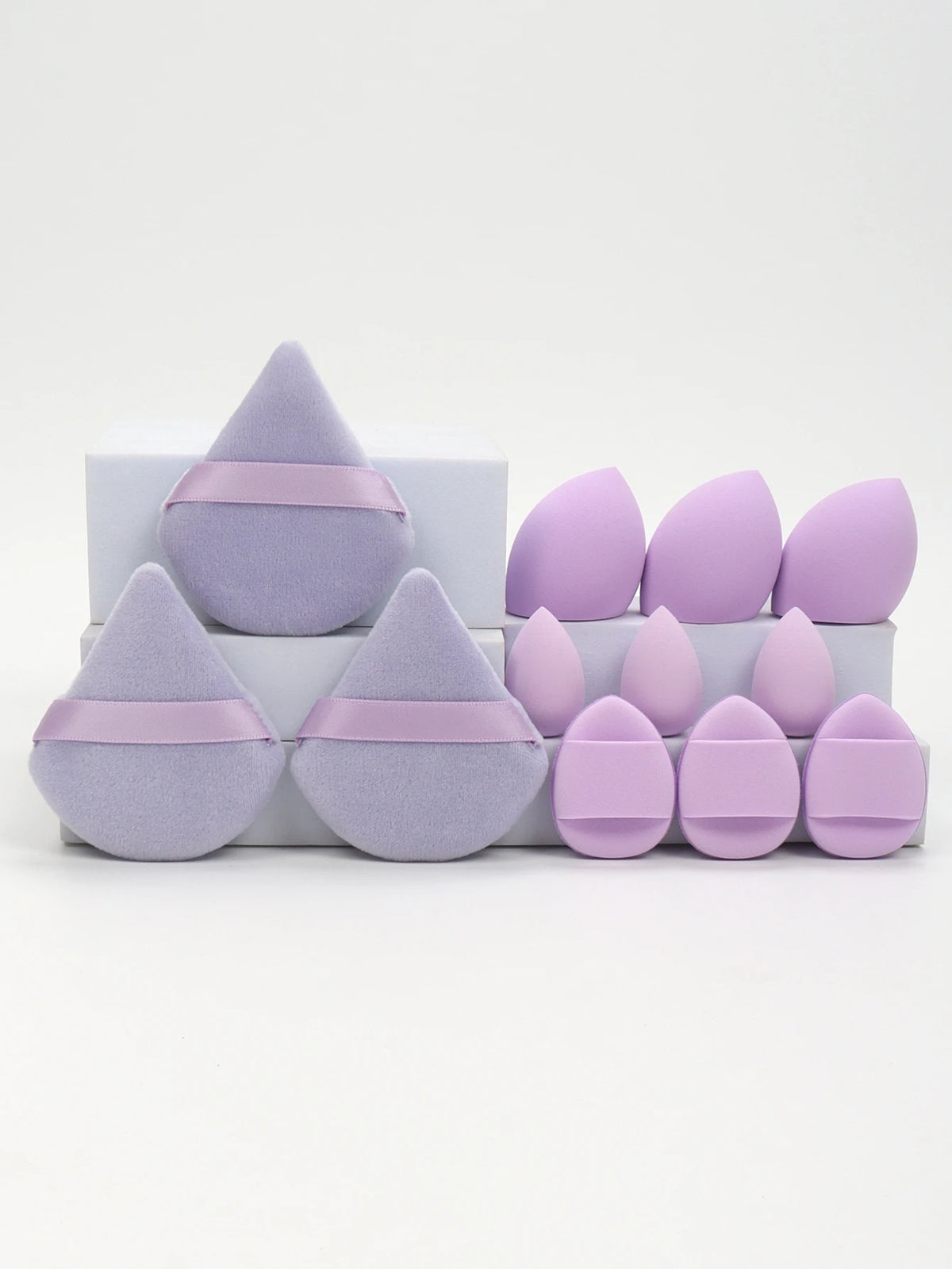 12-Piece Makeup Sponge & Powder Puff Set – Beauty Blenders, Cushion Puffs & Mini Makeup Sponges