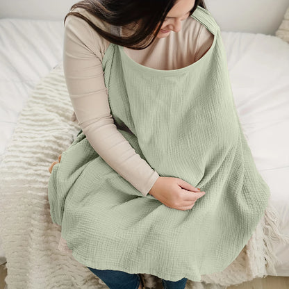 Breathable Nursing Cover Scarf – Lightweight Breastfeeding Cover-Up