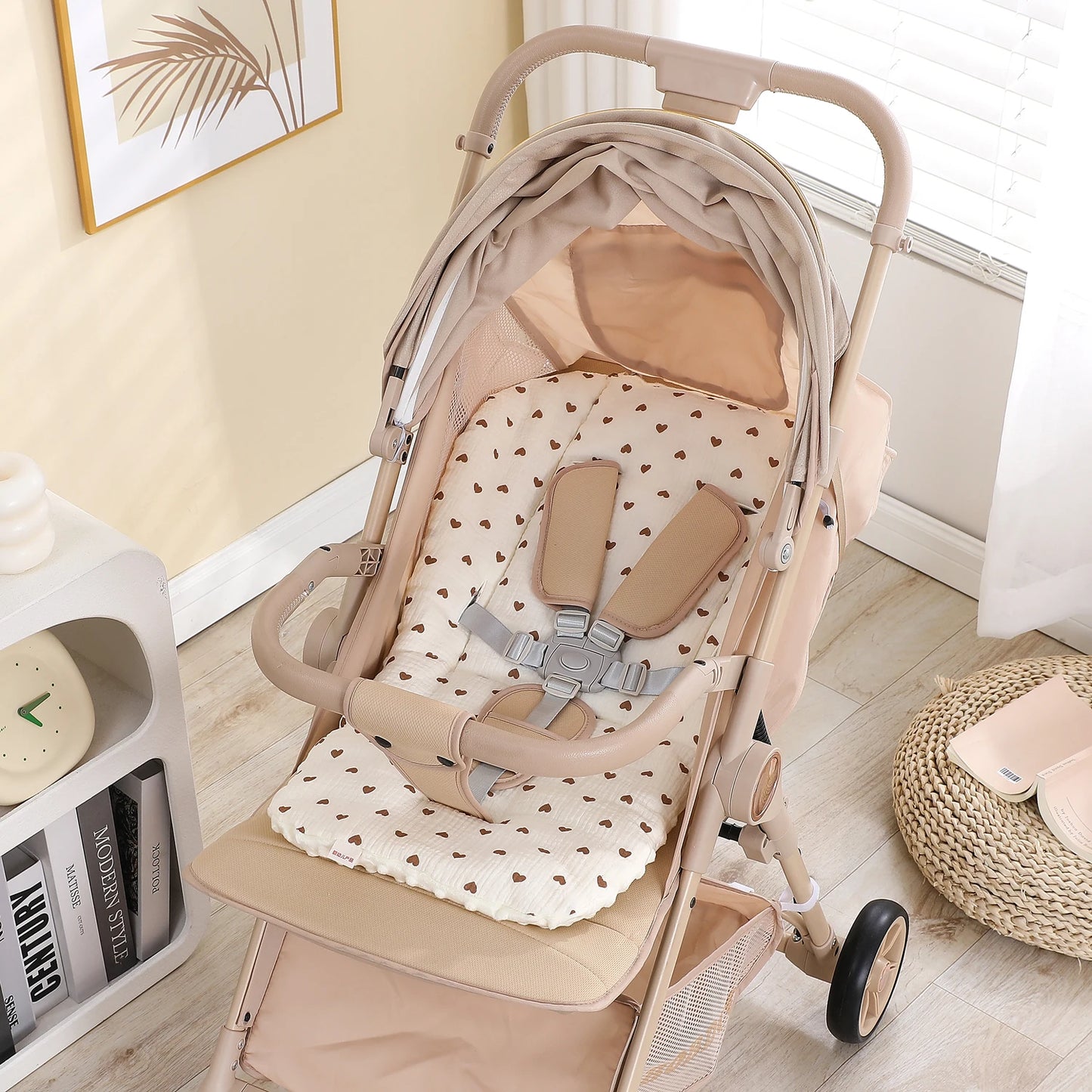 Baby Stroller Seat Cushion – Soft Breathable Pushchair Mattress Pad