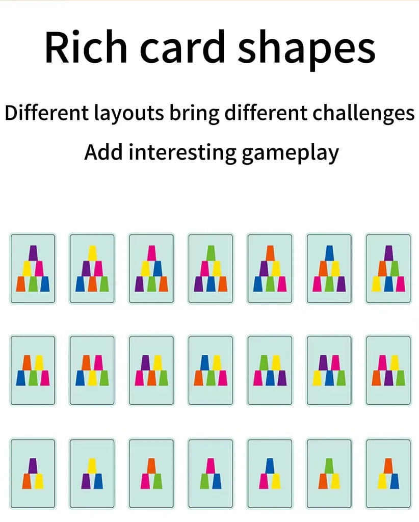 Mini Colour Stacking Cup Game – 60-Piece Matching & Speed Challenge