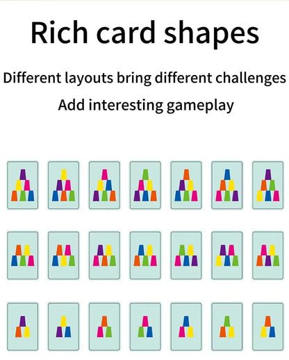 Mini Colour Stacking Cup Game – 60-Piece Matching & Speed Challenge