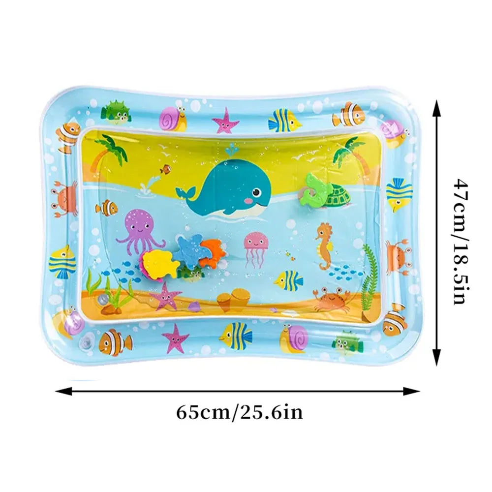 Baby Water Play Mat – Inflatable Tummy Time Activity Mat