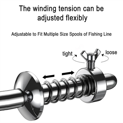 Portable Fishing Line Spooler – Adjustable Reel Spooling Station for Spinning & Baitcasting Reels