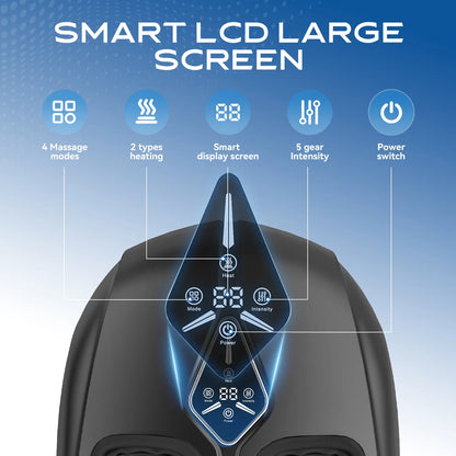 Shiatsu Foot Massager with Heat & Air Compression – Electric Foot Massage Machine