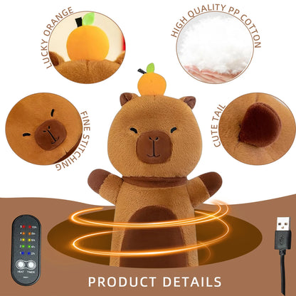 Capybara Plush Heating Pad – Warm Comfort Toy for Period & Relaxation Support