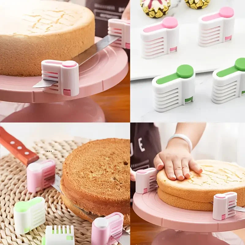 Professional Adjustable Cake Leveler – Stainless Steel 5-Layer Cake Slicer & Bread Cutter