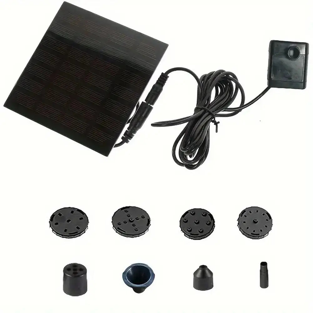 1.4W Mini Solar Fountain Pump Kit – Solar Water Pump for Bird Baths & Garden Ponds