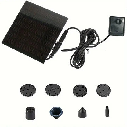 1.4W Mini Solar Fountain Pump Kit – Solar Water Pump for Bird Baths & Garden Ponds