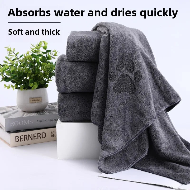 Quick Dry Pet Towel – Soft Microfibre Dog & Cat Bath Towel