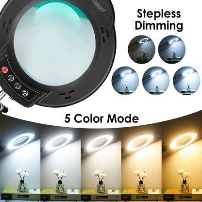 72LED 8X/10X USB Magnifying Glass with 3 Colours Light (10 different variants available)