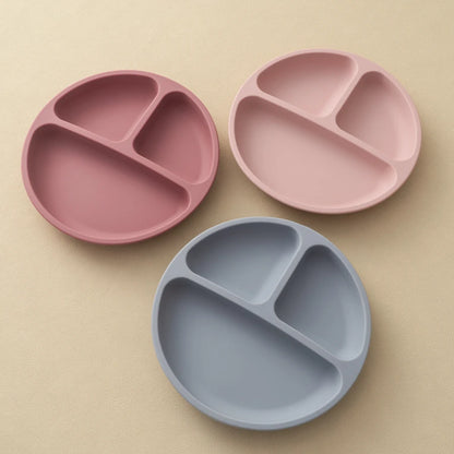 Silicone Suction Baby Plate – BPA-Free Self-Feeding Toddler Plate