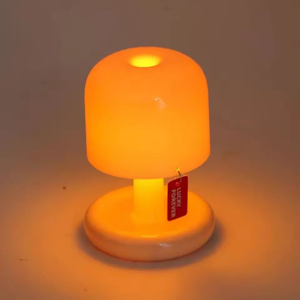 Mini Sunset Mushroom Night Light – USB Rechargeable LED Table Lamp
