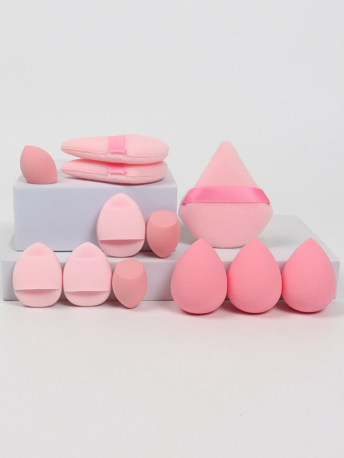12-Piece Makeup Sponge & Powder Puff Set – Beauty Blenders, Cushion Puffs & Mini Makeup Sponges