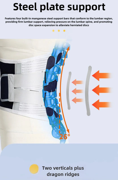 Adjustable Lumbar Support Belt – Back Support Brace for Everyday Comfort