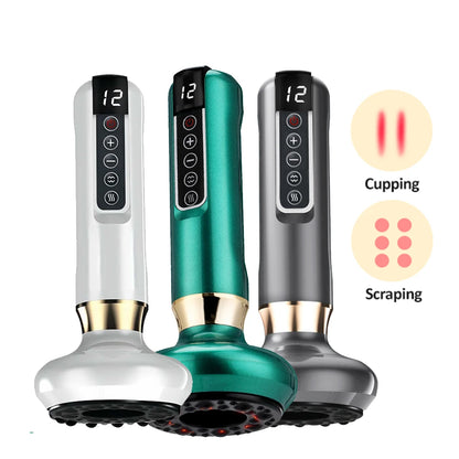 Smart Heated Cupping Massager – Rechargeable Gua Sha & Suction Therapy Device