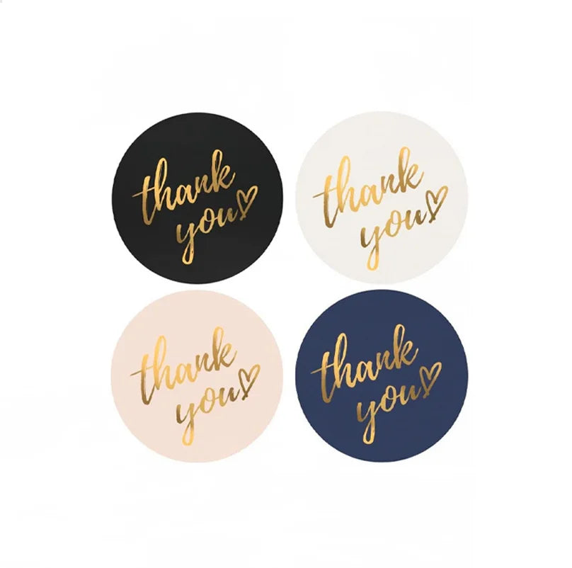 Thank You Stickers – Round Packaging & Gift Sealing Labels