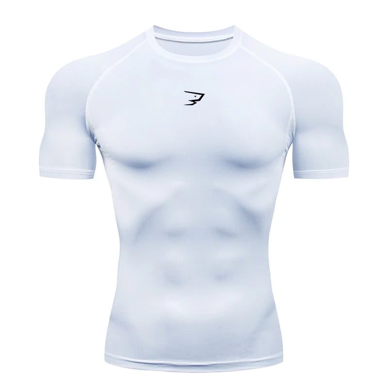 Men's Short Sleeve Compression T-Shirt – Quick-Dry Athletic Gym & Running Top