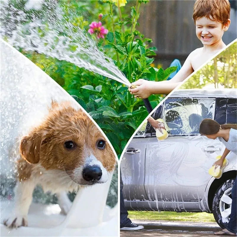 Retractable Garden Hose – Flexible High-Pressure Water Hose with Spray Nozzle