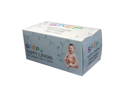 SKEP Nappy Liners - BOX of 100 Sheets - Babyonline